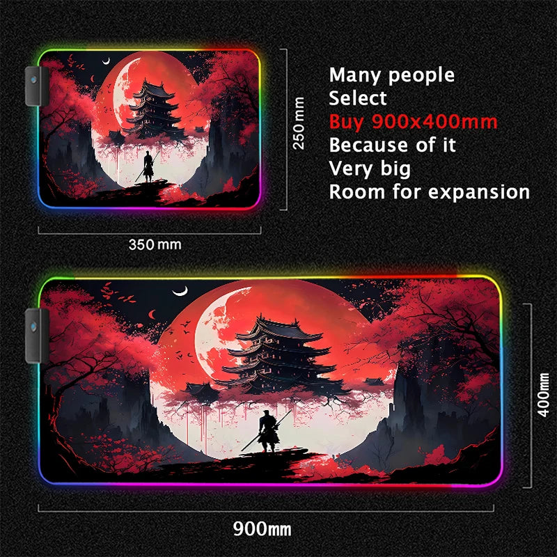 Samurai RGB Gaming Mouse Pad