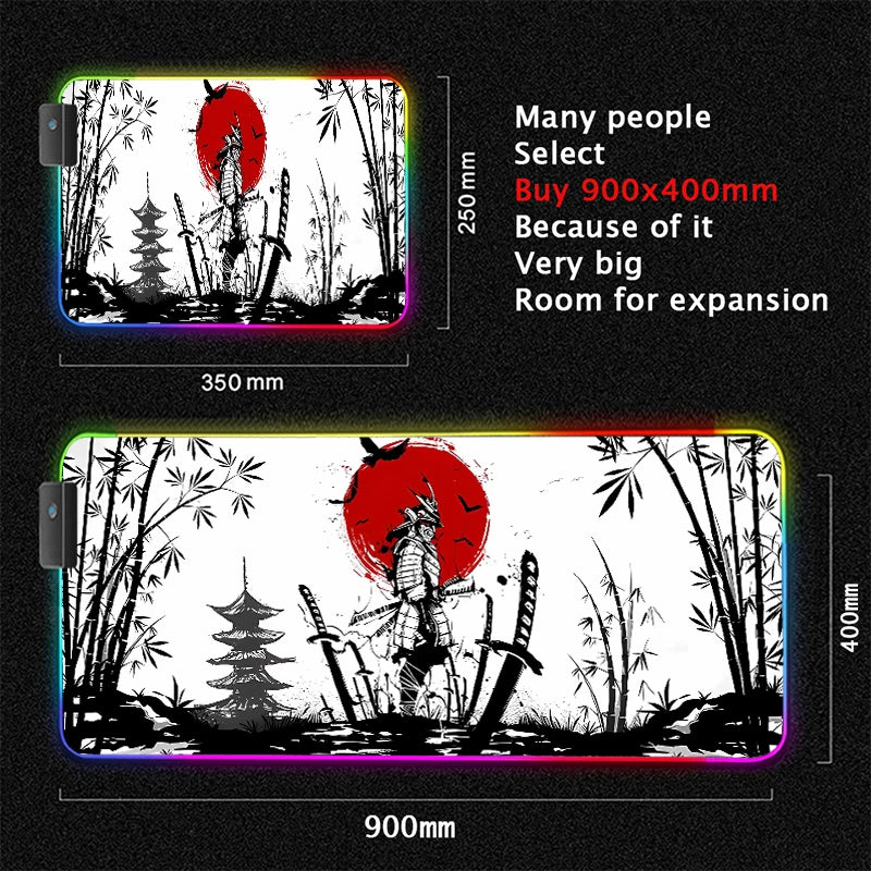 Samurai RGB Gaming Mouse Pad