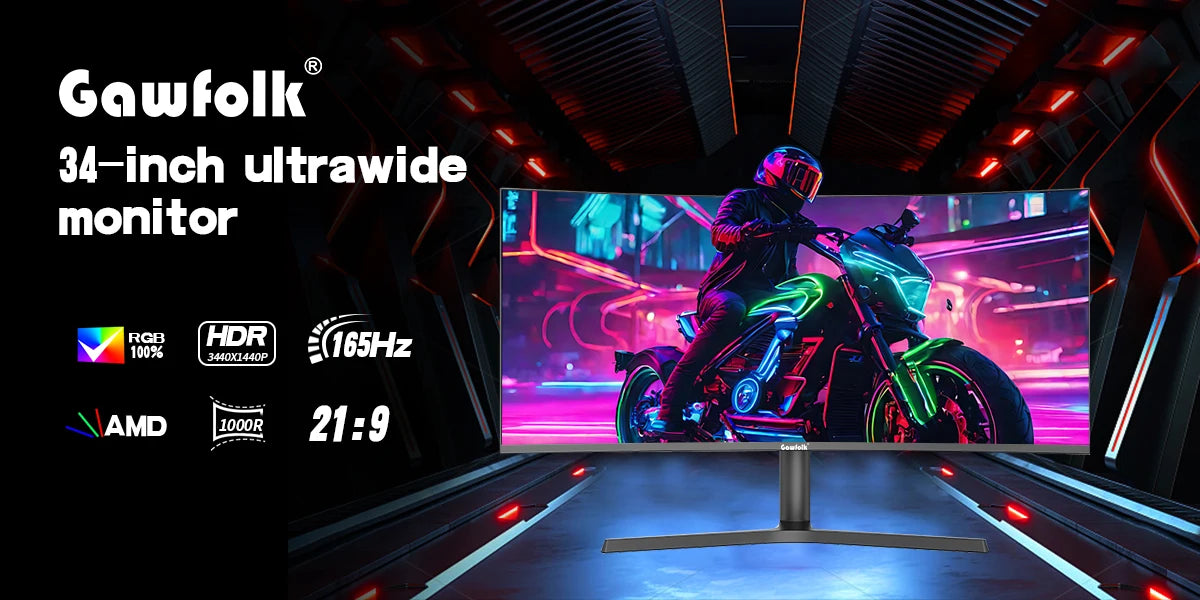UltraWide 34” Curved Gaming Monitor – 144Hz HDR400, 1500R Immersion
