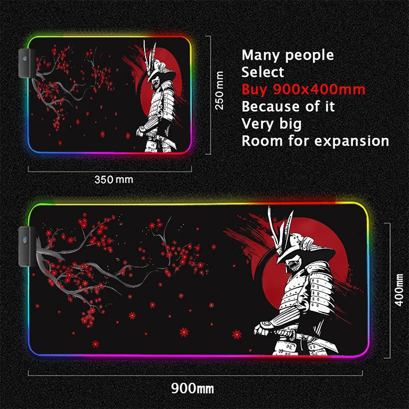 Samurai RGB Gaming Mouse Pad