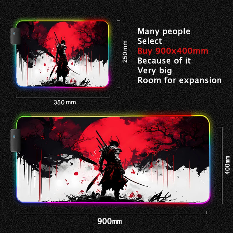 Samurai RGB Gaming Mouse Pad