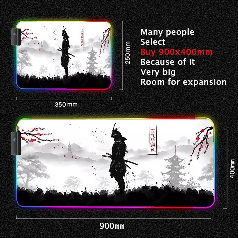 Samurai RGB Gaming Mouse Pad