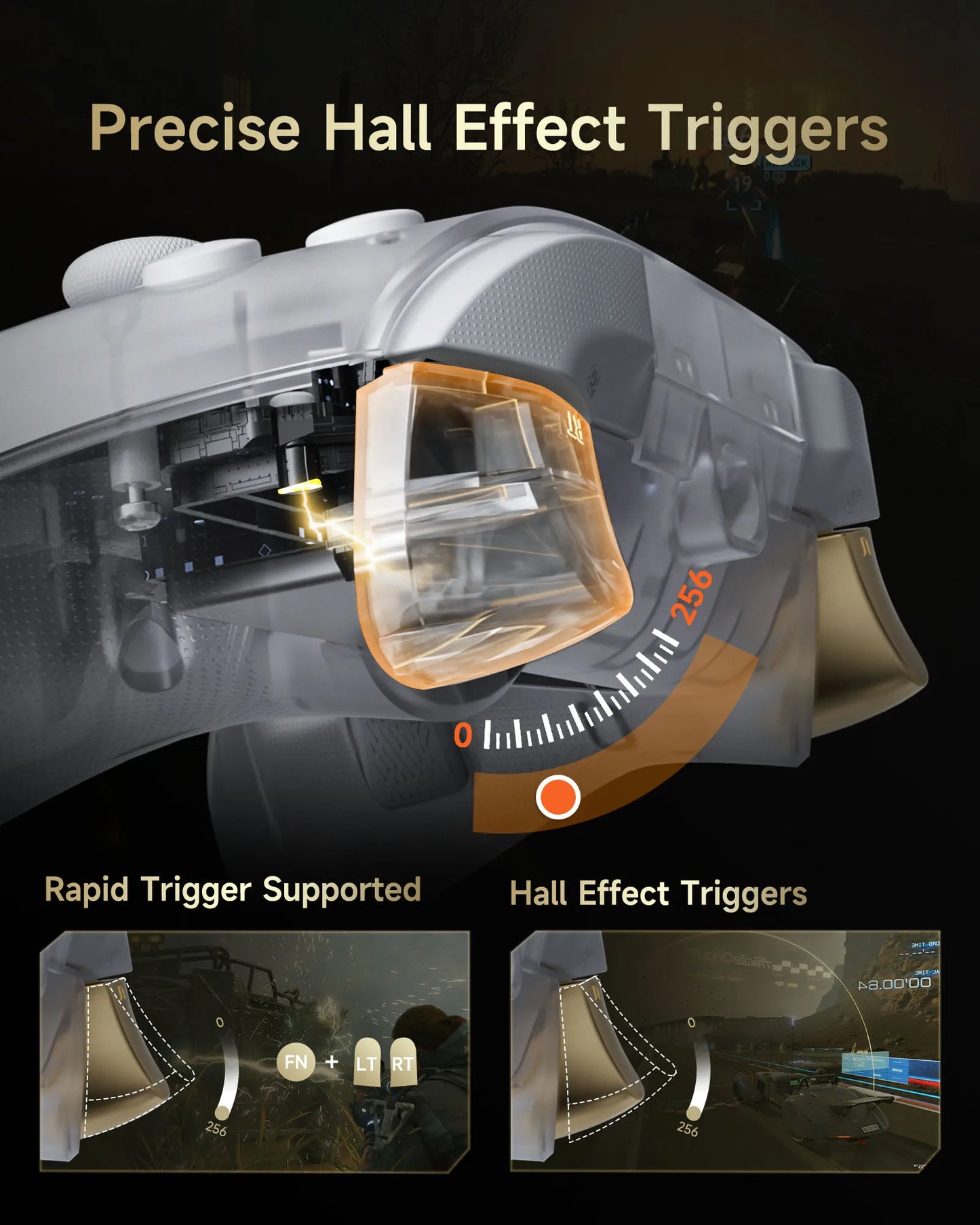 EasySMX D05 Wireless Gamepad – RGB Hall Effect Controller with Charging Dock | Switch, PC & Android Compatible