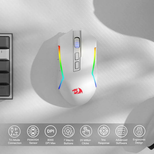 Redragon M693 – Pro Wireless & Wired 3-Mode RGB Gaming Mouse