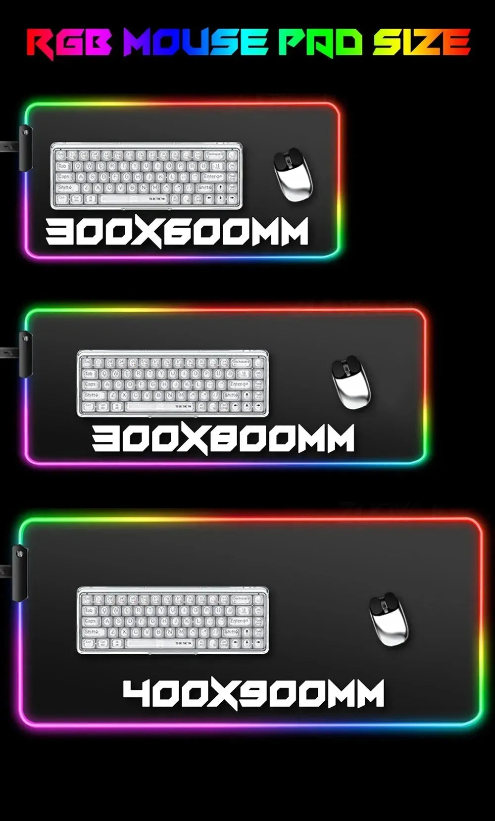 Samurai RGB Gaming Mouse Pad